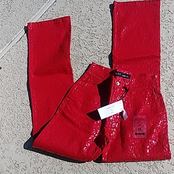 NWT animal print. High waisted jeans 5/6 - Picture 2 of 4